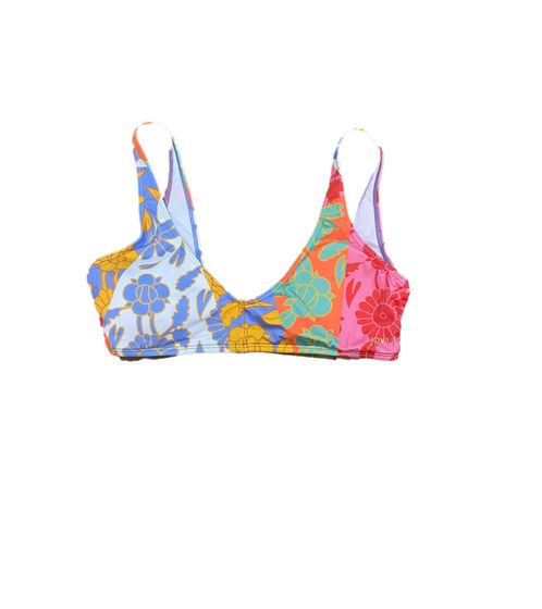 ROXY ROWLEY X ROXY women's bikini top with floral all-over print swimwear ERJX304509 WBB8 colorful