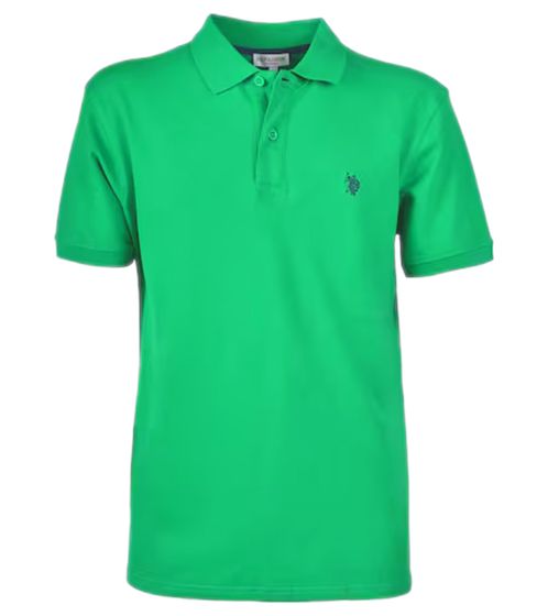 U.S. POLO ASSN. Men's polo shirt, basic shirt, cotton shirt, short-sleeved shirt, 197 63881 52520 349 green