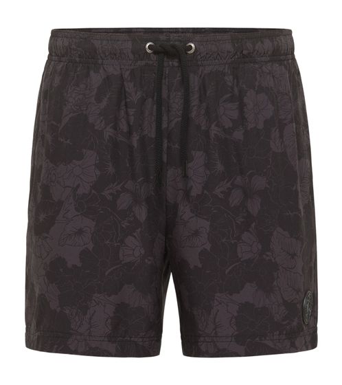 ragwear Stannis Flower Herren Board-Shorts vegane Kurze-Hose aus schnell trocknendem Material 2212-50014 1010 Schwarz