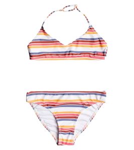 ROXY Lovely Senorita children's bikini set with striped all-over print summer bikini for girls ERGX203343 WBB4 colorful