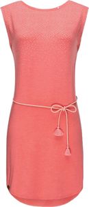 ragwear Valencia Dress women's sustainable dress with tie at the hips PETA-Approved vegan 2011-20009 4041 Pink