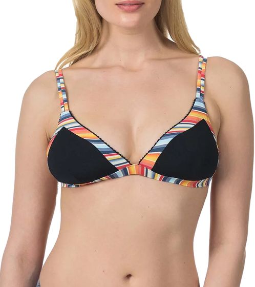 RIP CURL Vintage Stripes Women's Double Strap Bikini Top GSI4B4 Multico 3282 Black