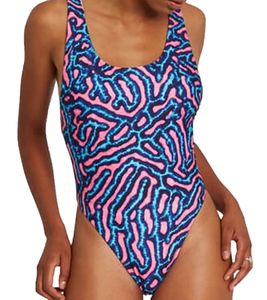 VOLCOM Coral Morph 1PC Damen Badeanzug wendbarer Schwimmanzug O3012104 MLT Bunt