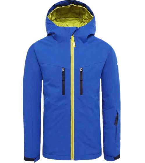 THE NORTH FACE Chakal Veste de ski isolée pour enfants garçons Veste de neige imperméable pour jeunes avec capuche DryVent NF0A3CPTCZ61 Bleu