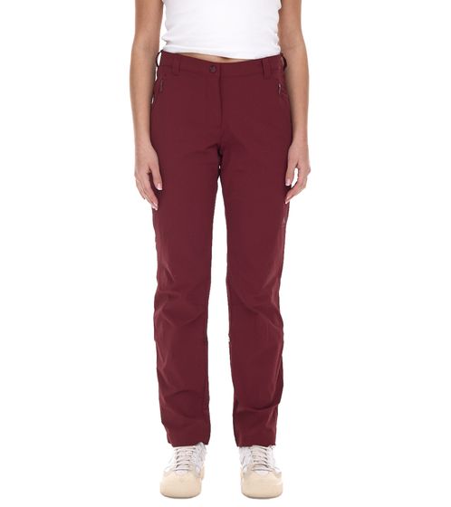 McKinley Madok W women's hiking trousers with natural insect protection, bacteria-repellent trekking trousers 286131 299 wine red