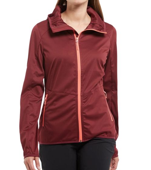 McKINLEY Ciamarello W women's jacket water-repellent softshell jacket with VENTMAX technology 422244 299 wine red