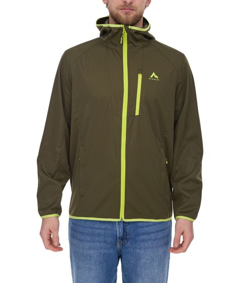 McKINLEY Ciamarello M men's jacket water-repellent softshell jacket with VENTMAX technology 421798 840 olive green