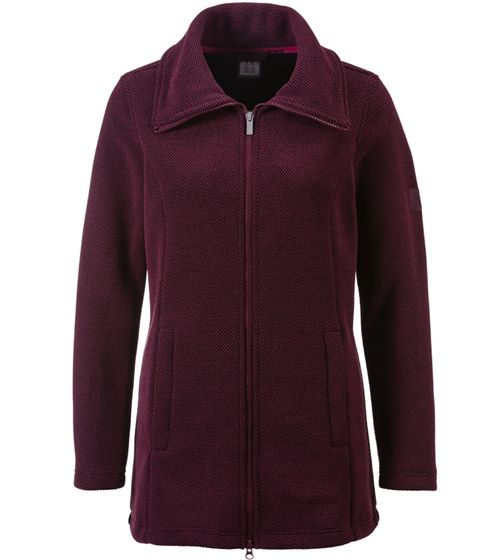 McKINLEY Paulina W women's jacket fleece jacket with high stand-up collar structural fleece 294652 904 911 wine red