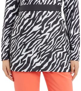 McKINLEY Isabel W women's skirt protective ski skirt with AQUABASE coating in zebra look 420206 915 black/white