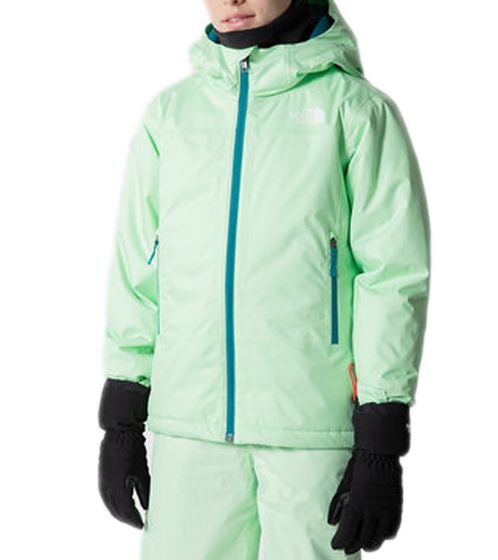 THE NORTH FACE Freedom water-repellent winter jacket for girls snow jacket with hood NF0A7UN66S0 light green