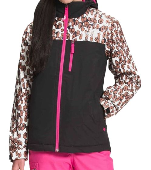 THE NORTH FACE Snowquest Plus JKT children's girls' ski jacket, waterproof snow jacket with hood NF0A5G972AL colorful