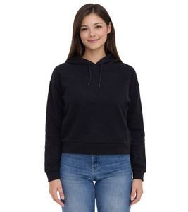 ONLY Play Sweat à capuche court pour femme Pull à capuche Sweat-shirt court Pull basique 15245850 noir