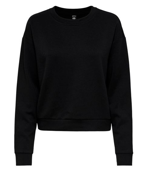 ONLY Play Women's Round Neck Sweater Sweat-Shirt Basic Sweater 15230217 Black