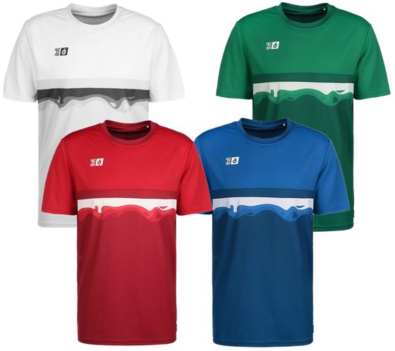 Outfitter OCEAN FABRICS TAHI men's sustainable training shirt with mesh inserts fitness shirt short-sleeved shirt OUT-M-1021-OTW red, blue, black, green or white