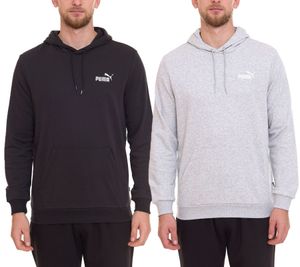 PUMA ESS Logo elegante suéter con capucha para hombre, sudadera con capucha de algodón con logo en el pecho 679631 Gris o negro PUMA ESS Logo elegante suéter con capucha para hombre, sudadera con capucha de algodón con logo en el pecho 679631 Gris o negro