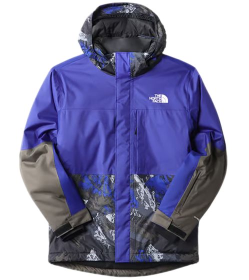 THE NORTH FACE Freedom Extreme Veste d'hiver déperlante pour garçon avec capuche amovible Veste de neige NF0A7WON947 Bleu foncé/Gris