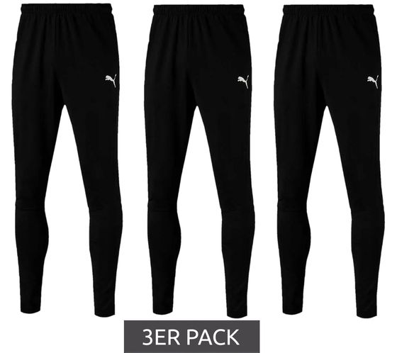 Pack de 3 pantalons d'entraînement PUMA LIGA pour hommes avec pantalons de sport DRYCELL vêtements de sport 655313 03 noir