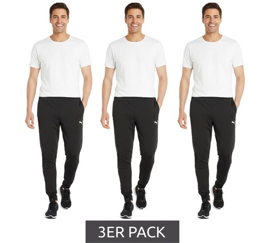Pack de 3 pantalons d'entraînement PUMA LIGA pour hommes avec pantalons de sport DRYCELL vêtements de sport 655313 03 noir