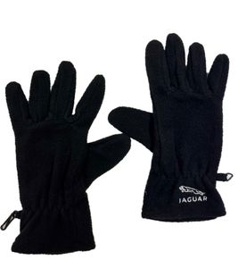 Gants en polaire Jaguar pour hommes et femmes Gants en polaire avec logo de la marque Gants à doigts MB7700 Noir