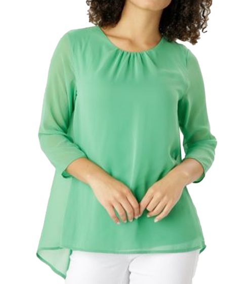 Aniston selected women's blouse summer blouse 3/4 sleeve chiffon shirt 27596542 green