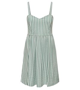 ONLY Sharon women's mini dress with spaghetti straps holiday dress 17375846 green/wool white