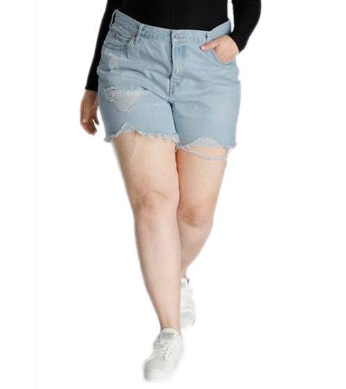 LEVI´S PLUS 501 Women's Cotton Shorts Short Denim Pants Plus Sizes 59618323 Light Blue