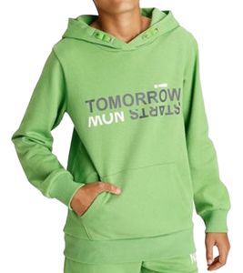 KIDSWORLD children's hoody with kangaroo pocket hooded sweater boys & girls 13401942 green