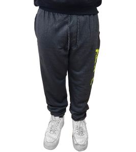 J|LINE men's sports pants, cotton pants with print, jogger training pants, Oeko-Tex certified - Standard 100 gray