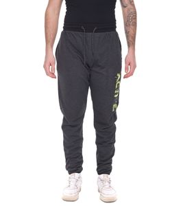 J|LINE Pantalon de sport pour homme en coton imprimé, pantalon de jogging certifié Oeko-Tex - Standard 100 gris