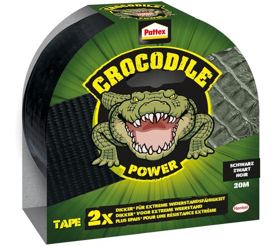 Pattex CROCODILE POWER 20m Gaffer Tape Duct Tape Adhesive Tape Universal Tape Glue Black