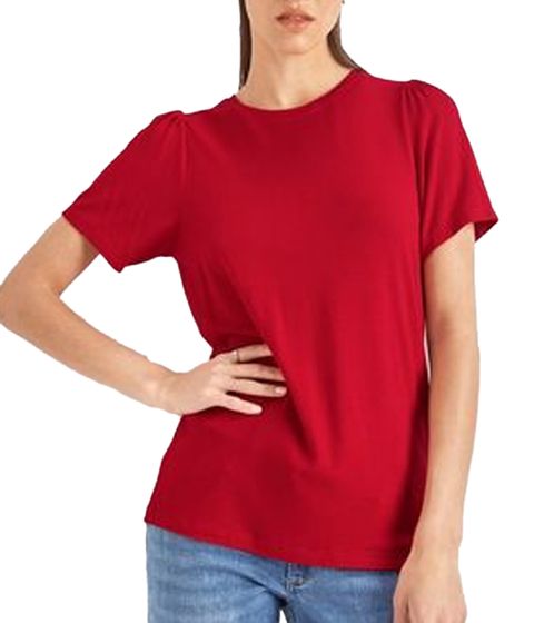 HECHTER PARIS women's T-shirt summer shirt with light puff sleeves 26272246 red