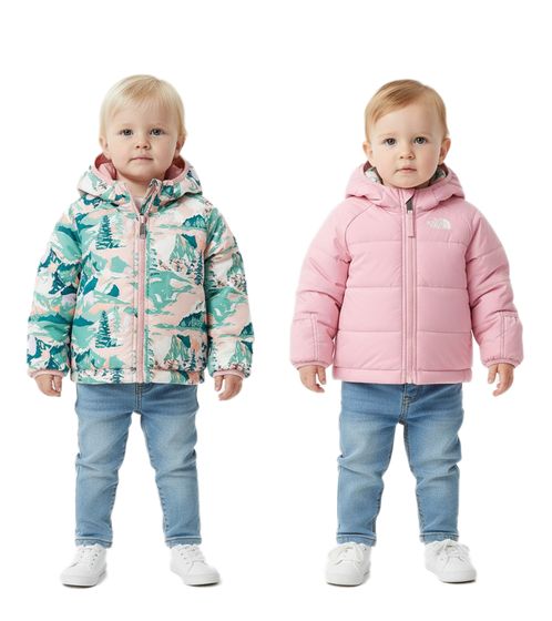 THE NORTH FACE Giacca isolante reversibile Perrito Baby con giacca trapuntata Heatseeker Eco per ragazze NF0A7QWOR6R0 Rosa/colorato