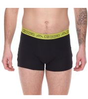 Lot de 2 boxers homme Kappa avec lettrage de la marque et logo caleçon 351K1JW ADO noir/citron vert