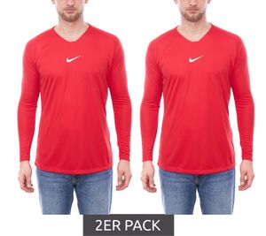 Pack de 2 chemises sportives à manches longues NIKE Performance Dry Park avec technologie Dry-Fit AV2609-657 rouge Pack de 2 chemises sportives à manches longues NIKE Performance Dry Park avec technologie Dry-Fit AV2609-657 rouge