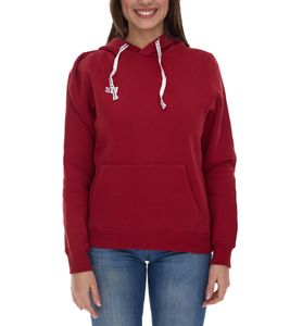 Outfitter Ocean Fabrics Felpa con cappuccio da donna tailandese sostenibile in stile basic OUT-W-1003-OTW-36 rosso Outfitter Ocean Fabrics Felpa con cappuccio da donna tailandese sostenibile in stile basic OUT-W-1003-OTW-36 rosso