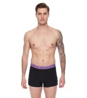 2er Pack Kappa Herren Boxershorts mit Marken Schriftzug und Logo Unterhose 351K1JW Schwarz/Lime oder Schwarz/Violett