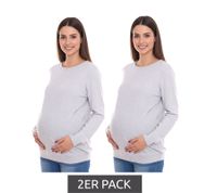 Pack of 2 nine 9 months women's simple pregnancy shirt maternity fashion 54707926 gray