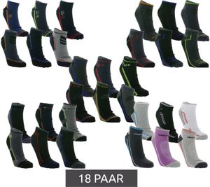 18 Paar Uncle Sam Herren Baumwoll-Socken Sport-Socken Sneaker-Socken Schwarz/Grau/Blau/Rot/Orange in verschiedenen Modellen