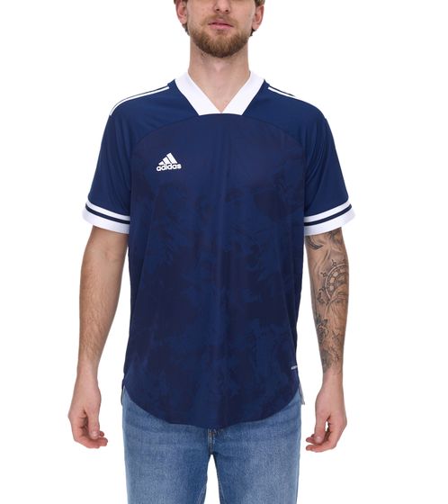 adidas Condivo 20 Kurzarm Trikot Herren Jersey Fußball-Shirt mit AeroReady FT7261 Blau/Weiß