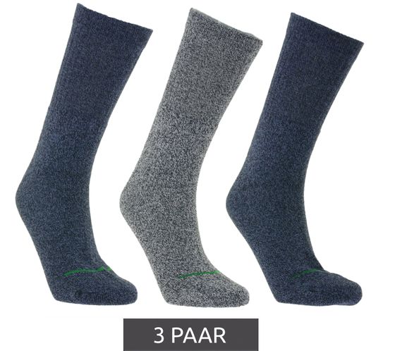 3 pairs of primair socks. sustainable leisure socks, cotton socks, long knitted socks 53200-7004 M1 black/white/blue