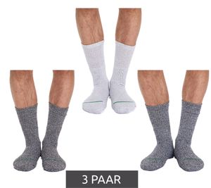3 Paar primair socks. nachhaltige Freizeit-Socken Baumwoll-Socken lange Strick-Socken 53200-7001 Schwarz/Weiß/Hellgrau