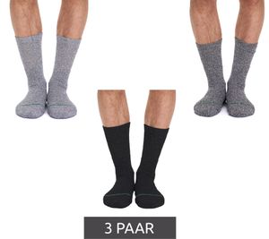 3 Paar primair socks. nachhaltige Freizeit-Socken Baumwoll-Socken lange Strick-Socken 53200-7000 Schwarz/Weiß/Hellgrau/Dunkelgrau