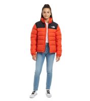 THE NORTH FACE Massif Daunenjacke Kinder Jungen Ski-Jacke Jugendliche wasserabweisende Schnee-Jacke Gänsedaunen NF0A827Z1W2 Orange/Schwarz