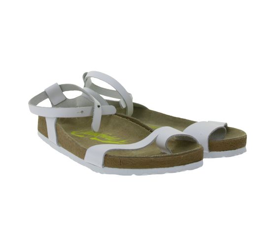 Moosefield women's sandals, real leather sandals, fashionable summer shoes 28989881 white