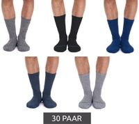 30 Paar primair socks. nachhaltige Freizeit-Socken Baumwoll-Socken lange Strick-Socken 53200 Schwarz/Weiß/Hellgrau/Dunkelgrau