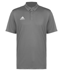 adidas Entrada 22 sustainable polo shirt for boys everyday shirt with AEROREADY technology short sleeve top H57485 gray