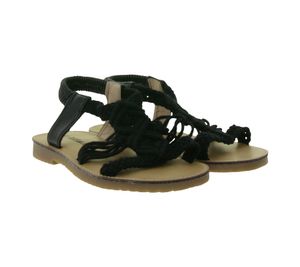 Rock & Joy Kinder Sandalette für Mädchen modische Alltags-Sandalen 43906404 Schwarz/Braun