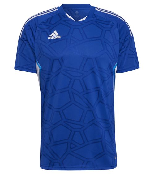 adidas Condivo 22 MD short sleeve jersey men's jersey football shirt with AeroReady HA3507 blue/white