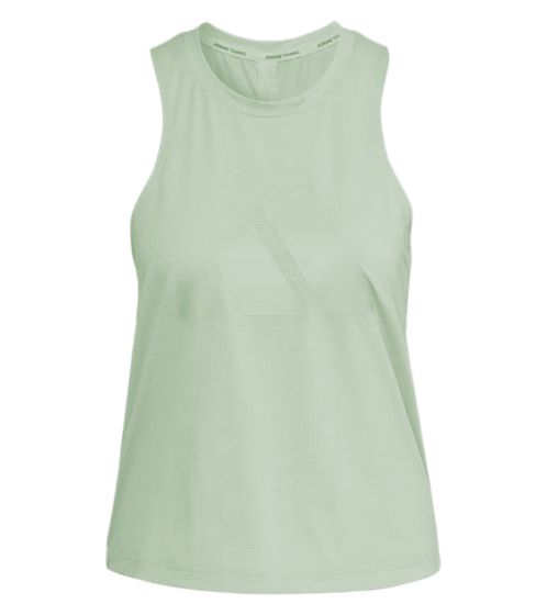 adidas Damen Tank-Top Sport-Shirt Rundhals-Shirt mit AEROREADY-Technologie Sport-Top Fitness-Shirt HK6966 Hellgrün