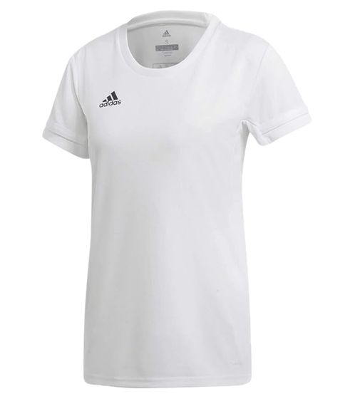 adidas TEAM 19 women's training shirt with Climacool technology made from recycled material sports shirt fitness shirt DW6887 white